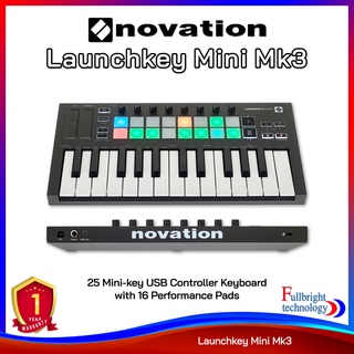 ภาพหน้าปกสินค้าNovation Launchkey Mini MK3 MIDI Keyboard Controller ขนาดเล็กกระทัดรัด จำนวน 25 คีย์ ใช่งานง่ายพกพาสดวก รับประกันศูนย์ไทย 1 ปี ที่เกี่ยวข้อง