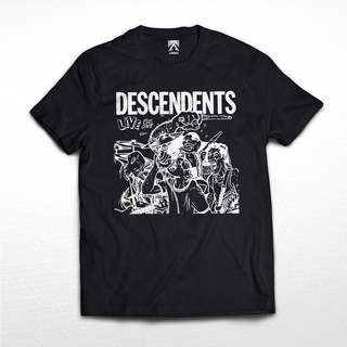 เสื้อยืด พิมพ์ลายวงร็อค BAND DESCENDENTS Live Plus สไตล์พังก์ร็อค คลาสสิก สําหรับผู้ชาย และผู้หญิง