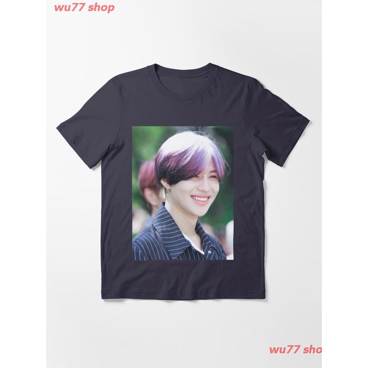 new-shinee-taemin-essential-t-shirt-วงไอดอลเกาหลีเสื้อยืดพิมพ์ลาย-คอกลม-แฟชั่น-แขนสั้นคู่รัก-unisex