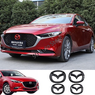 Hys สติกเกอร์ตราสัญลักษณ์ 3D ABS ติดกระจังหน้า และหลังรถยนต์ สําหรับ Mazda Axela Atenza CX4 CX5 CX-5
