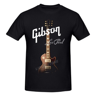 เสื้อยืดแขนสั้น พิมพ์ลายกราฟฟิค Gibson Guitars สําหรับผู้ชาย