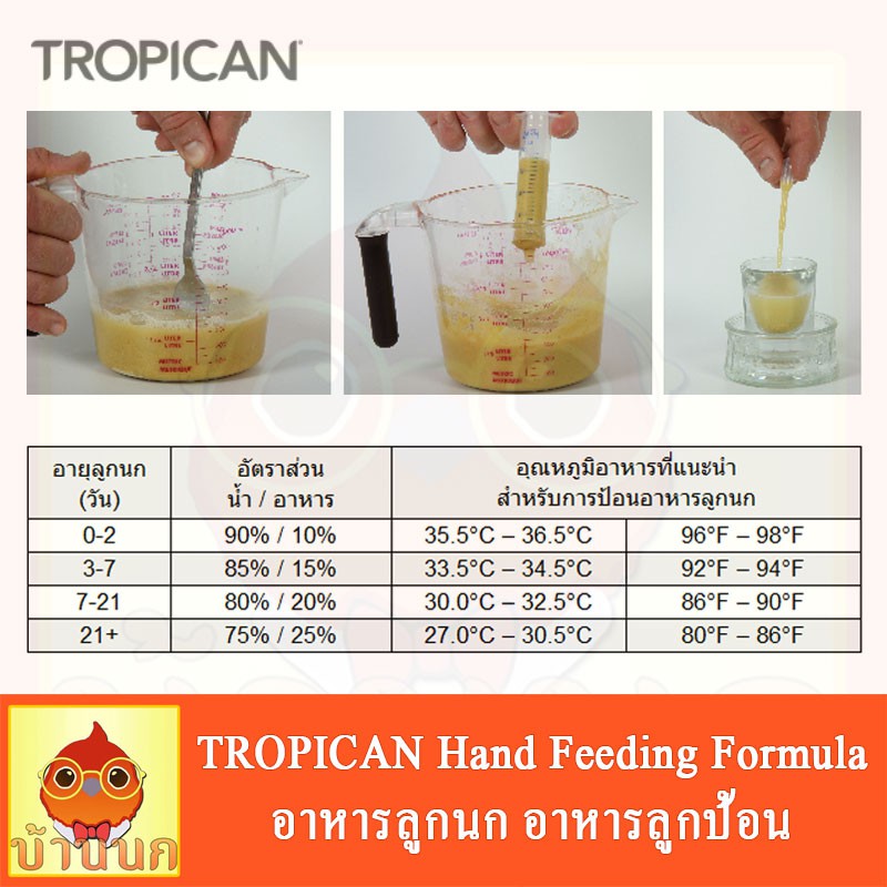 tropican-ทั้งถุง-5kg-อาหารลูกป้อน-อาหารลูกนก-อาหารนก-สำหรับนกทุกสายพันธุ์