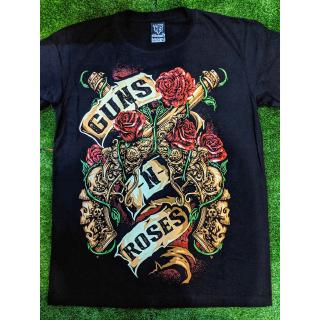 เสื้อยืดลายกราฟฟิก guns n  roses