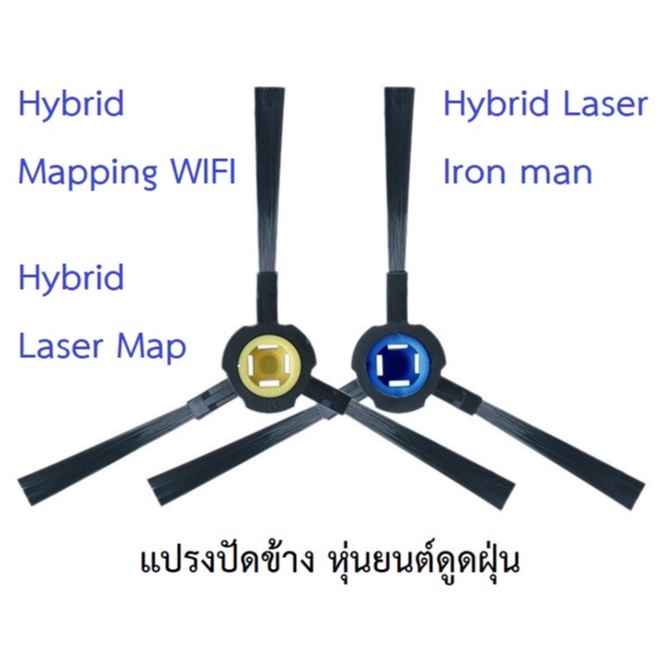 ภาพหน้าปกสินค้าแปรงปัดข้าง Side Brush อะไหล่ หุ่นยนต์ดูดฝุ่น Mister Robot รุ่น Hybrid Mapping WIFI,Hybrid Laser Map,Laser Iron man