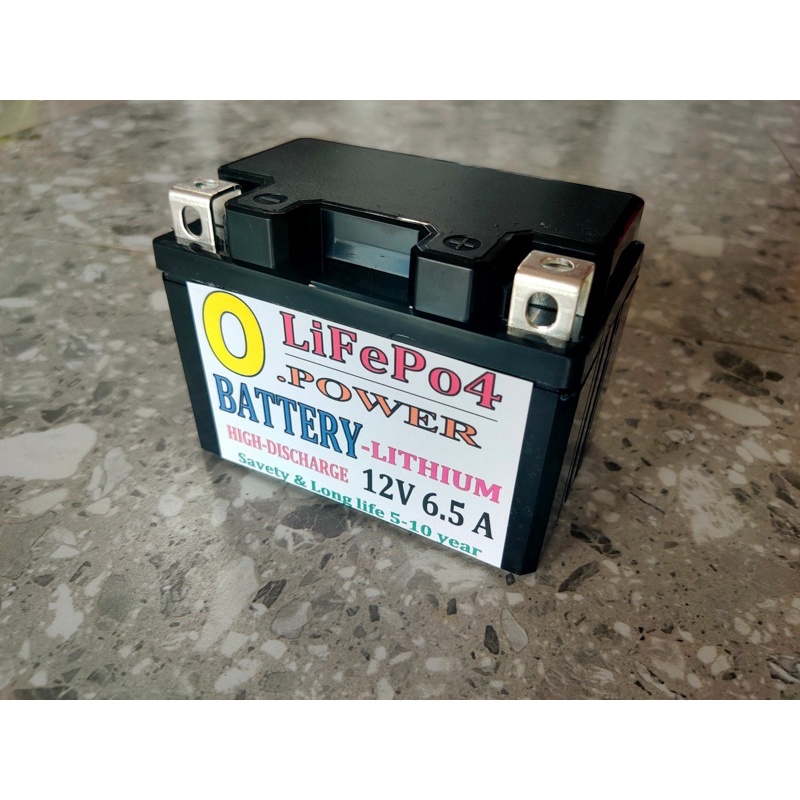 แบตเตอรี่-12v-6-5แอมป์-ลิเธียมฟอสเฟต-lithium-battery-lifepo4