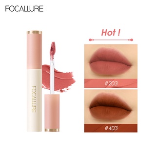 Focallure ลิปสติก ลิปกลอส เนื้อแมตต์ กํามะหยี่ สีนู้ด ธรรมชาติ ติดทนนาน กันน้ํา ไม่ติดแก้ว เครื่องสําอางแต่งหน้า