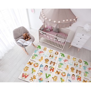 แผ่นรองคลาน Parklon แบบพับได้ PE Folding Mat  ขนาด 140*200 หนา 1.0cm#firstkids#ของใช้เด็ก#ของเตรียมคลอด