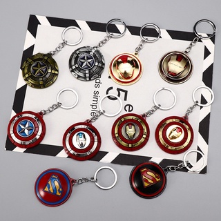 ภาพหน้าปกสินค้าThe Avengers 360 องศา Rotatable Iron Man Spiderman Captain Americas Disney Thanos Key Chain Key Ring พวงกุญแจโลหะ Part C ที่เกี่ยวข้อง