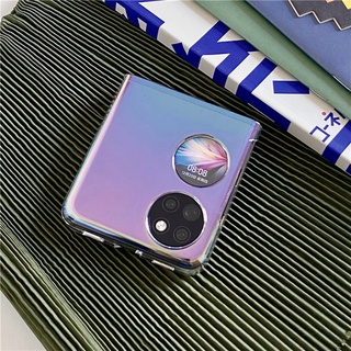 เคสโทรศัพท์มือถือ แบบพับได้ สีรุ้ง สําหรับ Huawei P50 Pocket