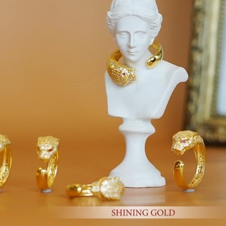 ภาพหน้าปกสินค้าSHINING GOLD ทองคำแท้ 96.5% แหวนเสือจากัวร์ฝังพลอย เก๋ๆ น้ำหน้ก 2 สลึง ที่เกี่ยวข้อง