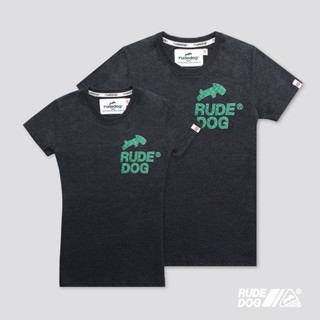 Rudedog เสื้อยืด รุ่น 2 lines สีท็อปดำ (ราคาต่อตัว)