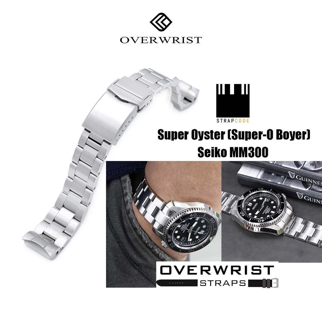 สายนาฬิกา รุ่น miltat strapcode super oyster for seiko mm300,mm200