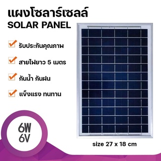 ภาพหน้าปกสินค้าStrong แผงโซล่าเซลล์ 6V 6W Polycrystalline Solar Cell สายยาว5เมตร สำหรับไฟโซลาร์เซลล์ Solar Cell Solar Light โซล่าเซลล์ ที่เกี่ยวข้อง