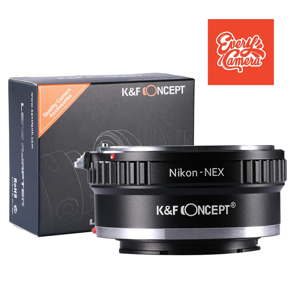 ภาพหน้าปกสินค้าAdapter nikon-NEX SONY k&f concept adapter E Mount nikon to sony adapter lens จากร้าน everycamera บน Shopee
