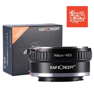 ภาพขนาดย่อของภาพหน้าปกสินค้าAdapter nikon-NEX SONY k&f concept adapter E Mount nikon to sony adapter lens จากร้าน everycamera บน Shopee