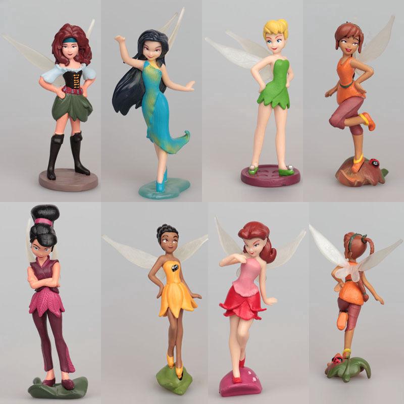 ของเล่นฟิกเกอร์ Tinkerbell Tinker Bell 7 ชิ้น / ชุด