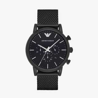สินค้า Emporio Armani นาฬิกาข้อมือผู้ชาย Sport Chronograph Black Dial Black รุ่น AR1968
