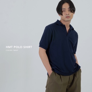 สินค้า (“HMT50” ลด 50 บาท) HMT เสื้อโปโลแขนสั้น unisex - สีกรม / Polo shirt - navy