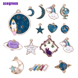 Asegreen เครื่องประดับ รูปดวงจันทร์ 15 ชิ้น
