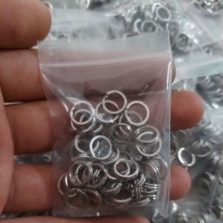 แหวนลวดเหล็กสเตนเลส แบบแบน แยกส่วน XL 50 ชิ้น