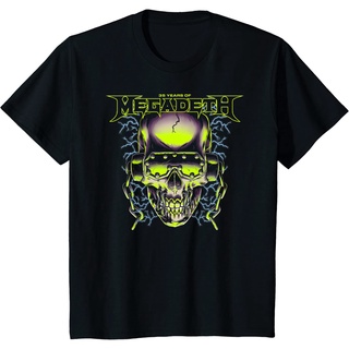 เสื้อยืดสีขาวเสื้อยืดแขนสั้น พิมพ์ลาย Megadeth – 35 ปี คุณภาพสูง แฟชั่นฤดูร้อนS-4XL