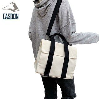 CASDON-กระเป๋าสะพายข้าง กระเป๋าถือ กระเป๋าสะพายแฟชั่นผญ ผ้าแคนวาส รุ่น QX-T502 สไตล์เท่ๆ พร้อมส่งจากไทย