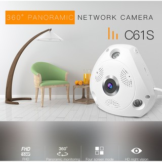 ภาพขนาดย่อของภาพหน้าปกสินค้าVStarcam C61S -มุมมองกว้าง 360องศาPanoramic IP Camera ชัด3 ล้าน จากร้าน nikyshop1 บน Shopee