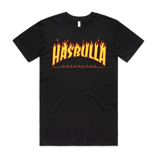 เสื้อยืด พิมพ์ลายเปลวไฟ Hasbulla Magomedov สไตล์เรโทร 90S