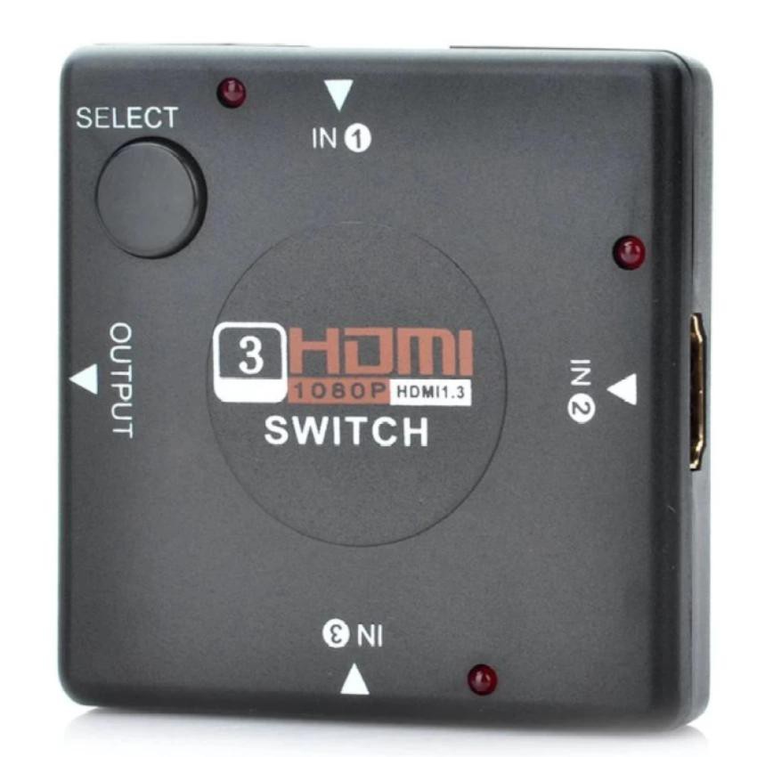 ภาพหน้าปกสินค้าMini 4-Port 1080P HDMI Switch 3-IN/1-OUT