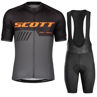 【COD】 พร้อมส่ง 2022 เสื้อปั่นจักรยาน SCOTT แขนสั้น กางเกงขาสั้น สําหรับผู้ชาย