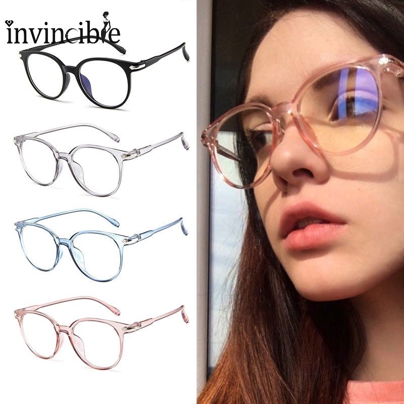 ins Style Jelly Color Round Frame Eyeglasses/ Fashion Korean Anti
