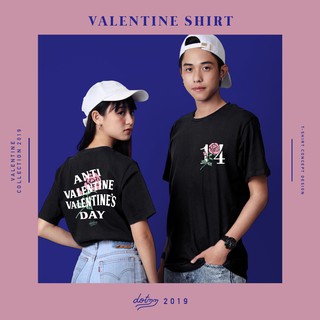 dotdotdot เสื้อคู่ ลาย Valentine(Black)