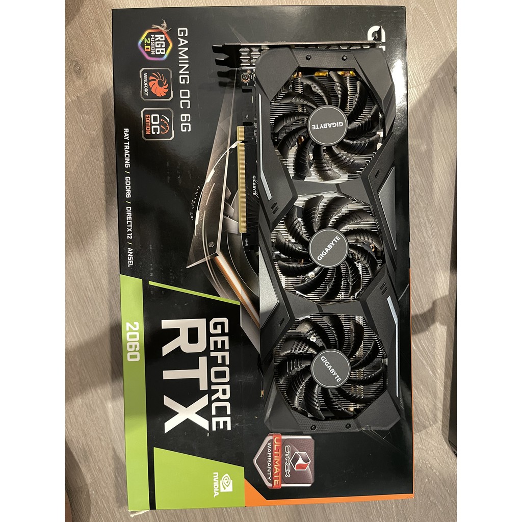 Gigabyte Geforce Rtx 2060 Gaming Oc 6g Ddr6 มือสอง 3 พัดลม Shopee Thailand