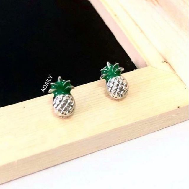 ต่างหูสับปะรด-pineapple-earrings
