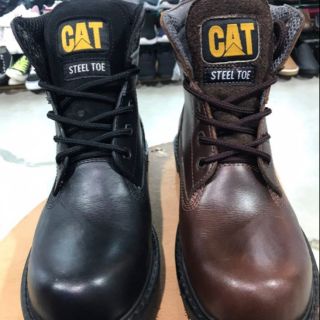 ภาพหน้าปกสินค้า(ทักแชทก่อนสั่ง) รองเท้าเซฟตี้ CAT Safety หัวเหล็ก หนังแท้ หุ้มข้อ #KUU ซึ่งคุณอาจชอบสินค้านี้