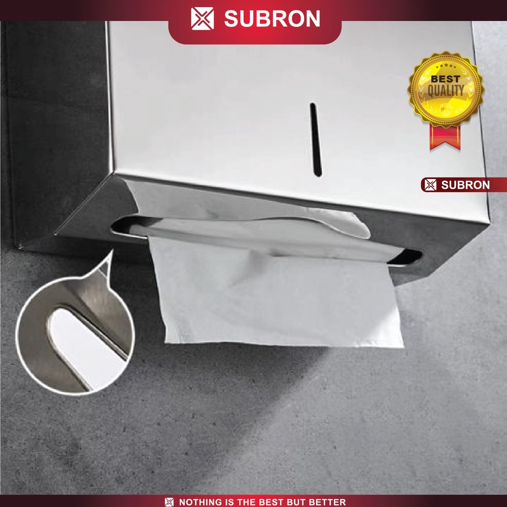 กล่องทิชชู่ SUBRON, กล่องสแตนเลสขนาดใหญ่, ที่ใส่ทิชชูติดผนัง | Shopee ...