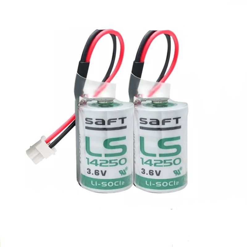 saft-ls14250-1-2aa-tl-5902-14250-lisocl2-1200mah-แบตเตอรี่ลิเธียมสำหรับ-plc-หลักแบตเตอรี่แห้งพร้อมปลั๊ก