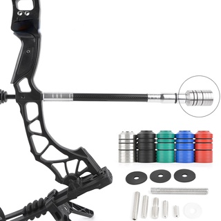 Archery Stabilizer Weight Balance Bar Bolt Counterweight ลดการสั่นสะเทือน Recurve Bow อุปกรณ์ล่าสัตว์