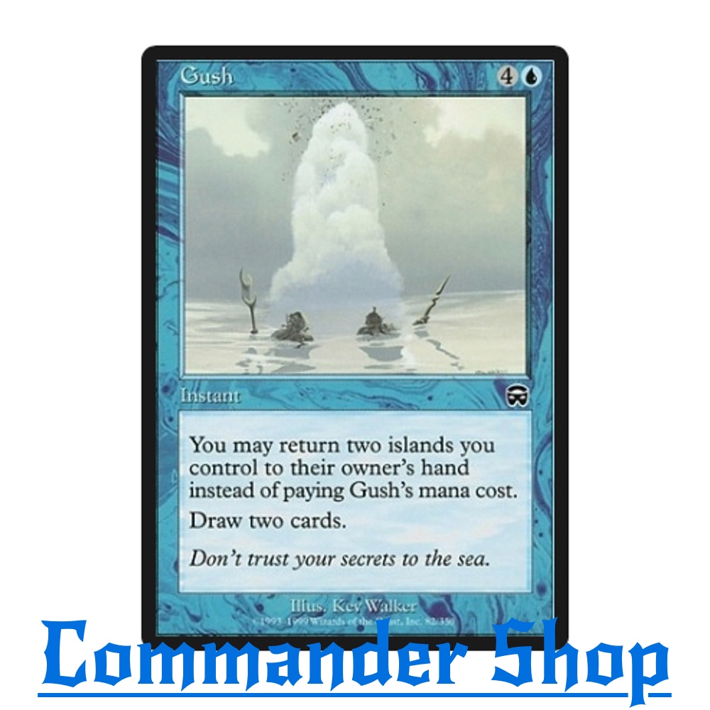 Gush (Instant) Blue Mv5 Return Draw การ์ดเกม Magic The Gathering (MTG ...