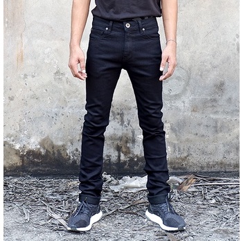 blacksheepjeans-กางเกงยีนส์-jeans-ผู้ชาย-ไซส์26-28-48-ทรงกระบอกเล็ก-ต้นขาเก็บทรง-slim-tight-fit-รุ่น-bsmsf-161106-สีดำ