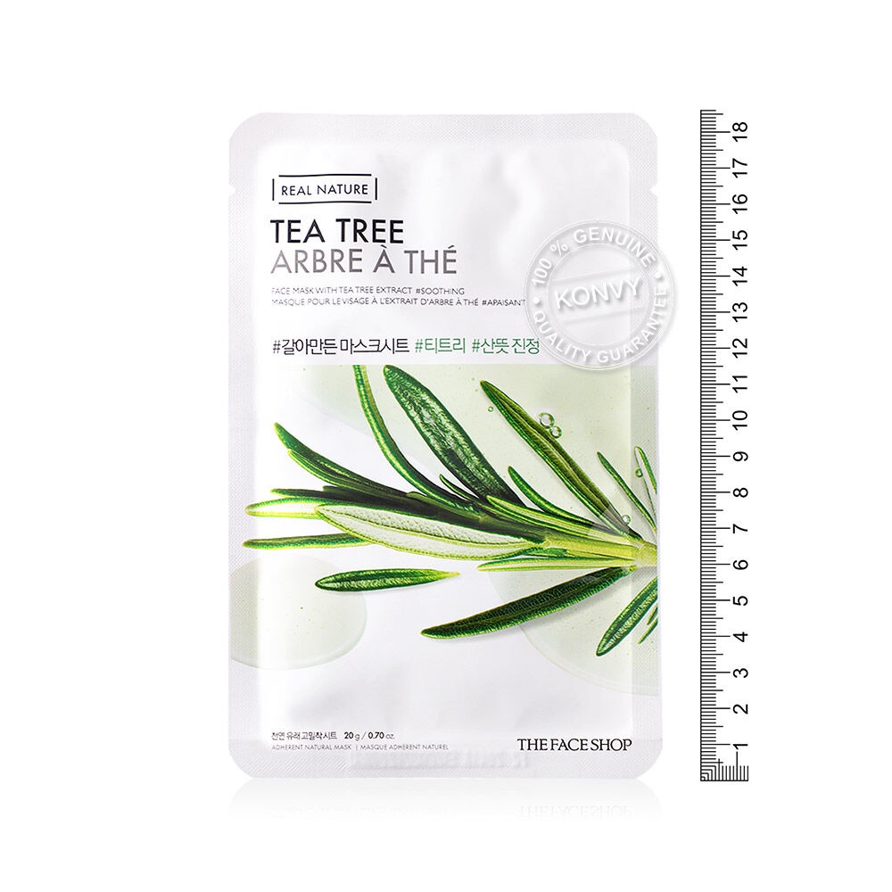 The Face Shop Real Nature Tea Tree Face Mask 20g. | Shopee Thailand
