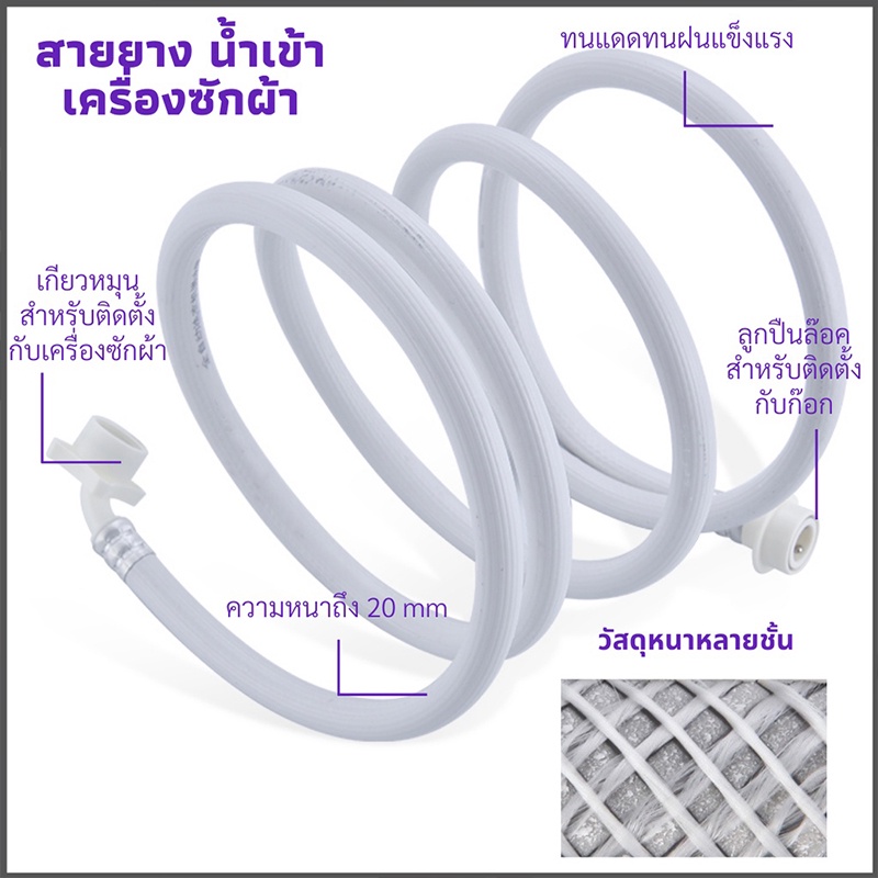 ท่อน้ำเข้าเครื่องซักผ้า-ท่อน้ำเข้า-2-3-5-เมตร-หัวขนาด-25-mm1-2-ขนาดมาตรฐานโรงงาน-ติดตั้งง่ายa