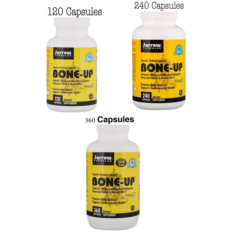 Jarrow Formulas, BoneUp, 120;240 ;360 Capsules Shopee Thailand