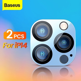 Baseus กระจกนิรภัยกันรอยเลนส์กล้อง สําหรับ iPhone 14 Pro Max 2022 13 Pro Mini 2 ชิ้น
