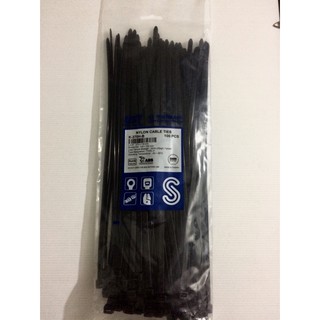 เคเบิ้ลไทร์ ขนาด 15 นิ้ว แบบหนา ( 370 * 7.6 mm ) สีดำ/ขาว