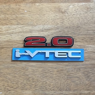 โลโก้ 2.0 i-VTEC FD ตัวหนังสือฝาท้าย (จำนวน 2 ชิ้น)