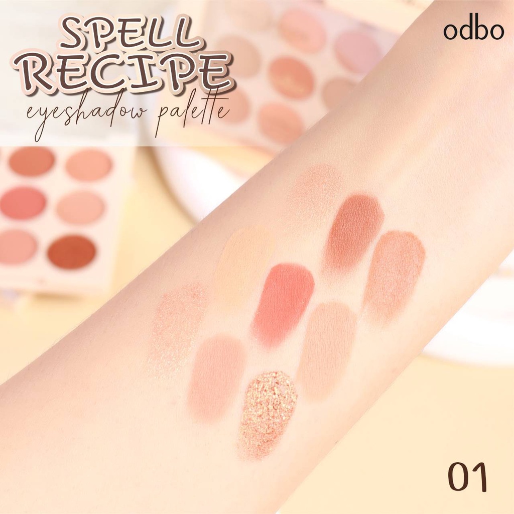 od2005-odbo-spell-recipe-eye-color-palette-โอดีบีโอ-สเปลล์-เรชิปพี-อาย-คัลเลอร์-พาเลท-มีทั้งชิมเมอร์และพาเลท