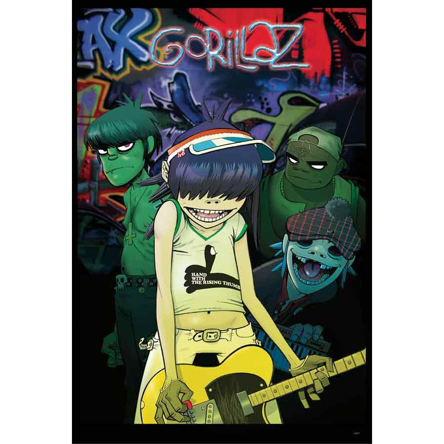 โปสเตอร์-วง-ดนตรี-gorillaz-กอริลลาซ-ภาพ-วงดนตรี-โปสเตอร์ติดผนัง-โปสเตอร์สวยๆ-poster