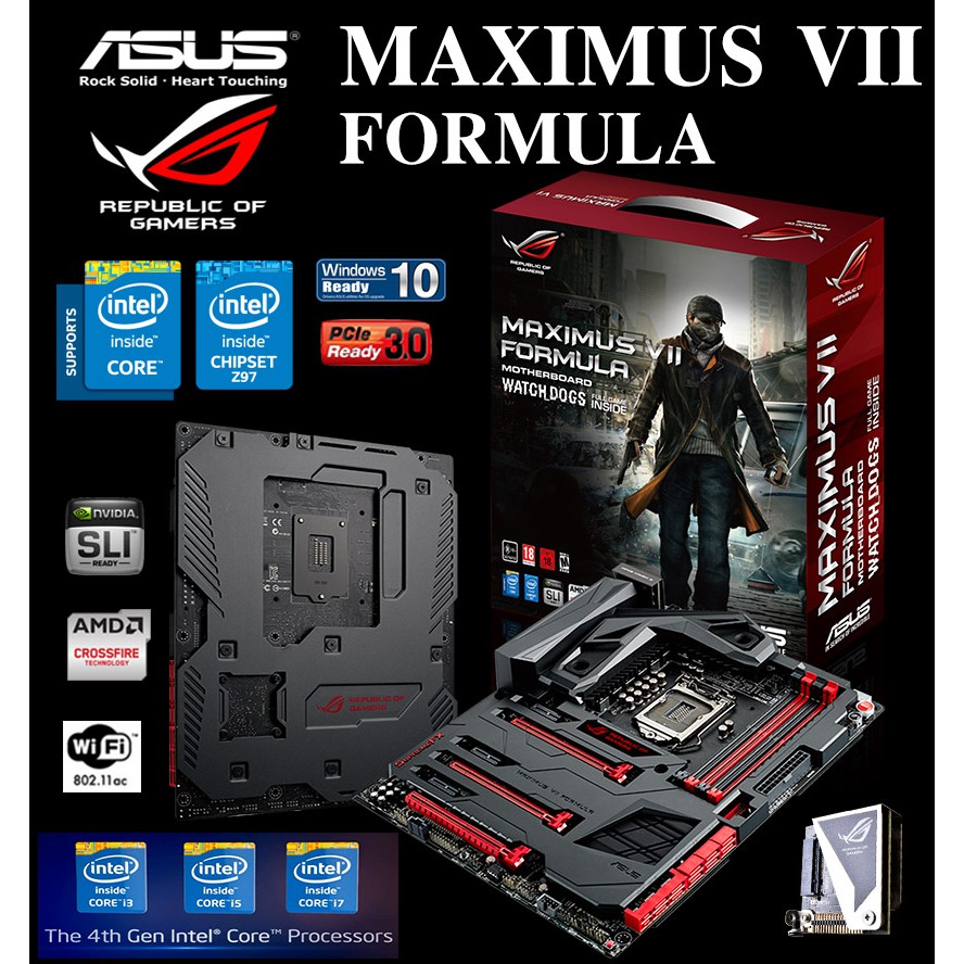 Mainboard INTEL ASUS MAXIMUS VII FORMULA (Socket 1150) มือสอง พร้อมส่ง ...