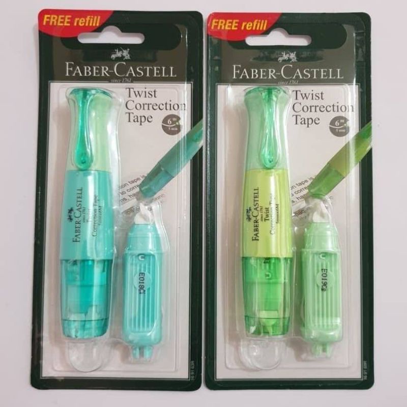 FABER CASTELL TWIST เทปยับยั้ง TIPEX ROLL TIP EX ROTATING KORSETS ...